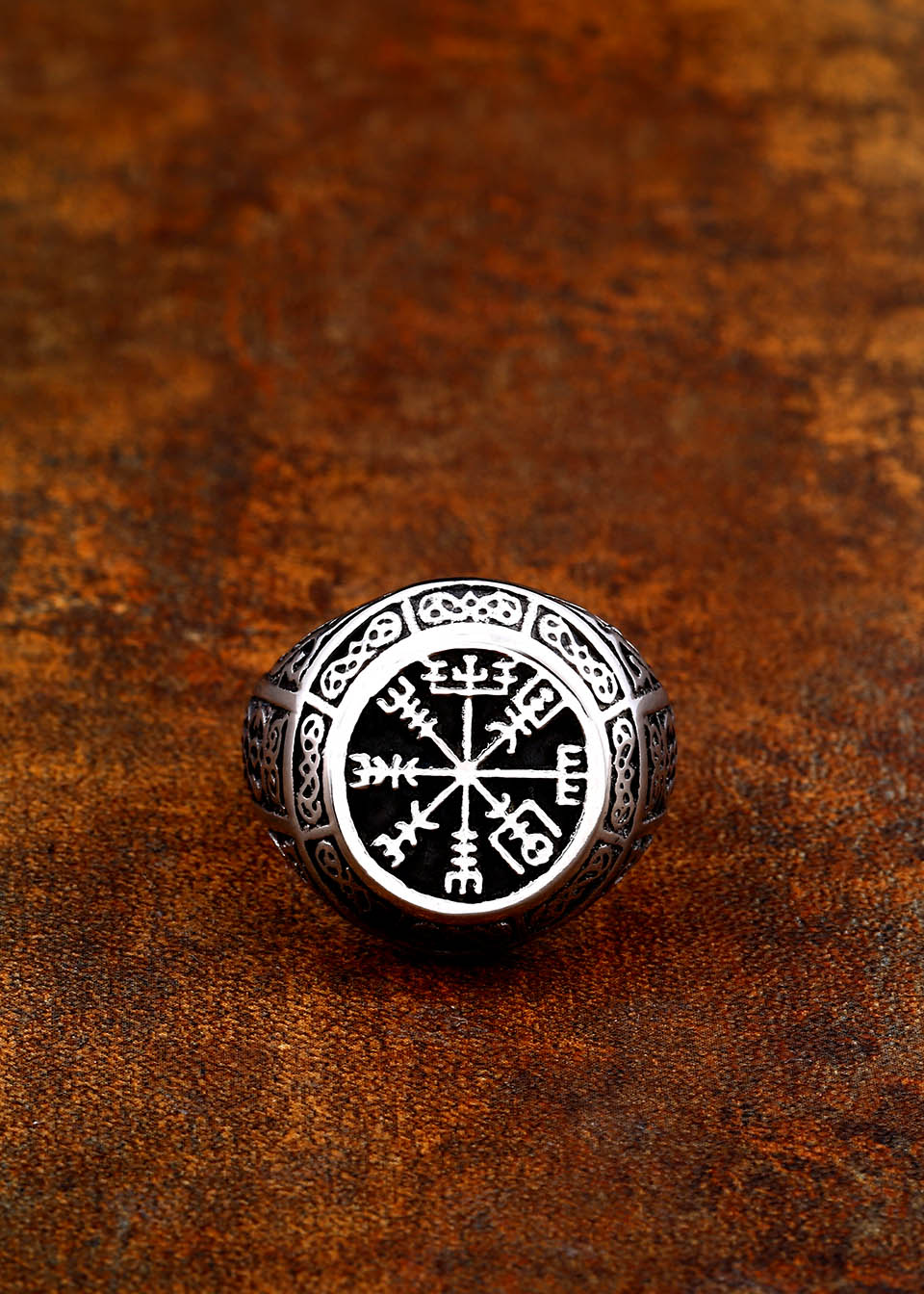 Vegvisir Nose Viking Ring | 316L Stainless Steel LR657 – Vikinger Blood