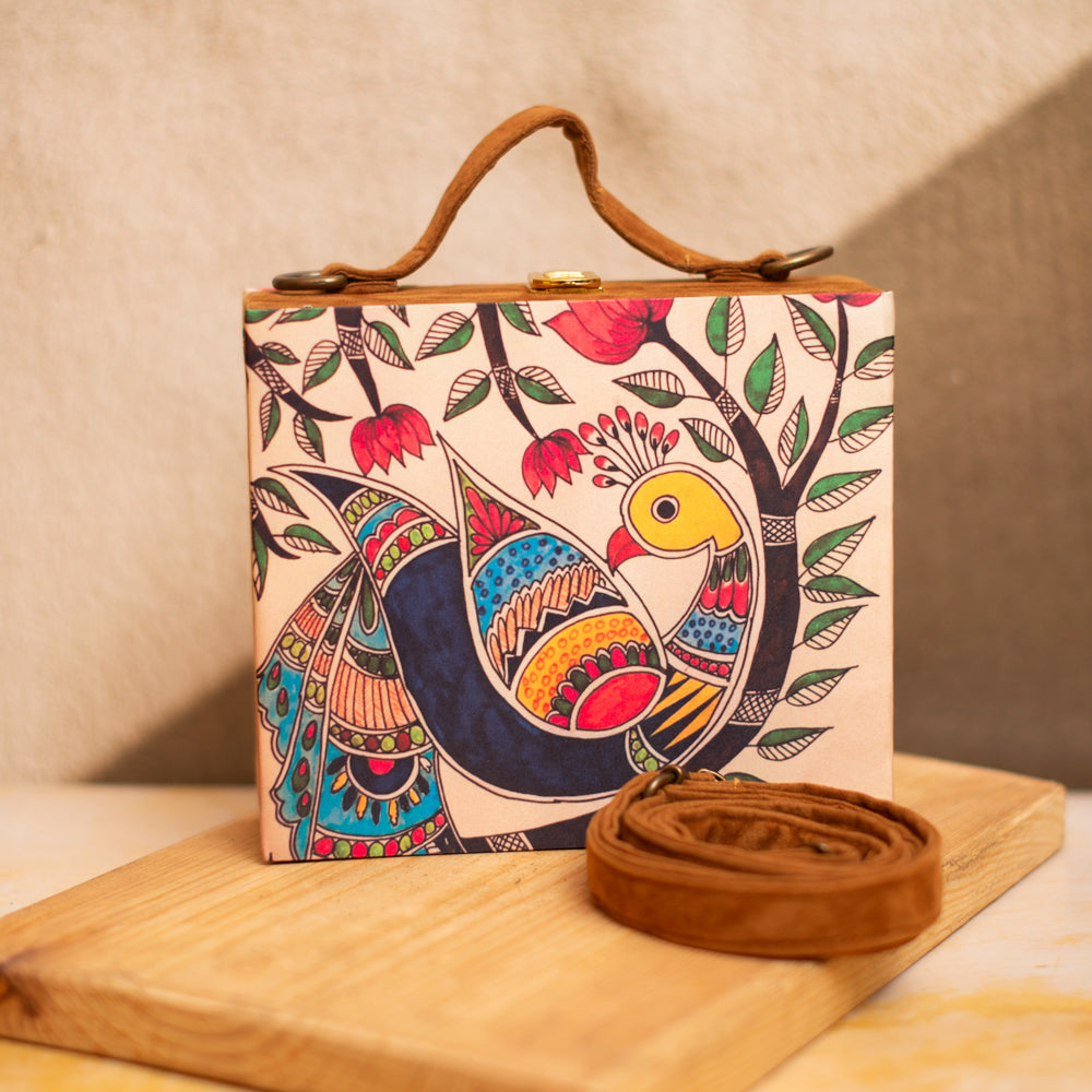 Madhubani Painted Tote Bag Multicolor - Authentic Handcrafted Products by  Indian Women Artists