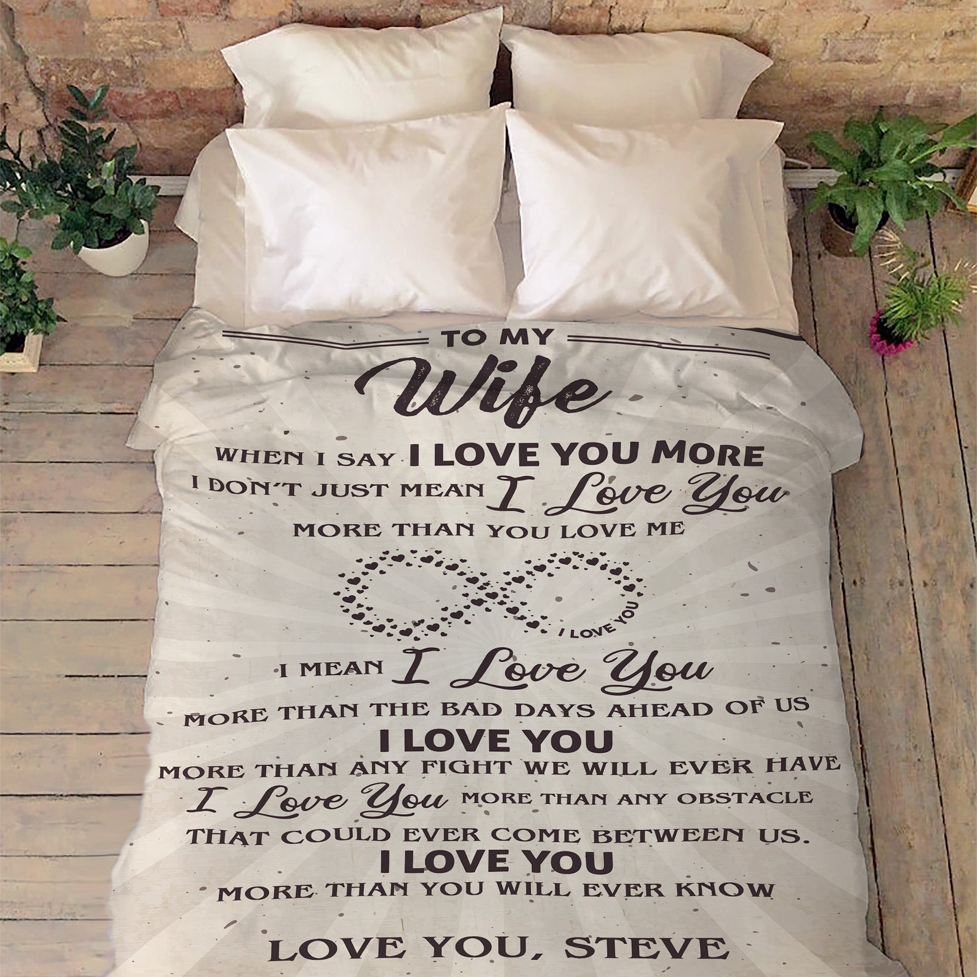 I Love You More Than You Will Ever Know Customized Blanket For Wife Decoronic Com We Create Memories