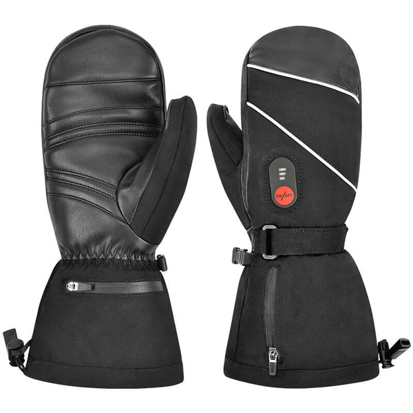 skiing heated mittens