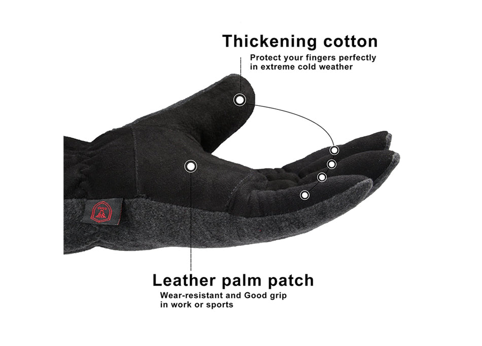 OZERO Genuine Deerskin Motorcycle Glove 9