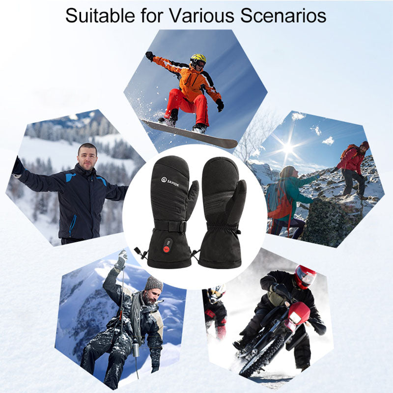 Savior Heated Mittens For Ski 12