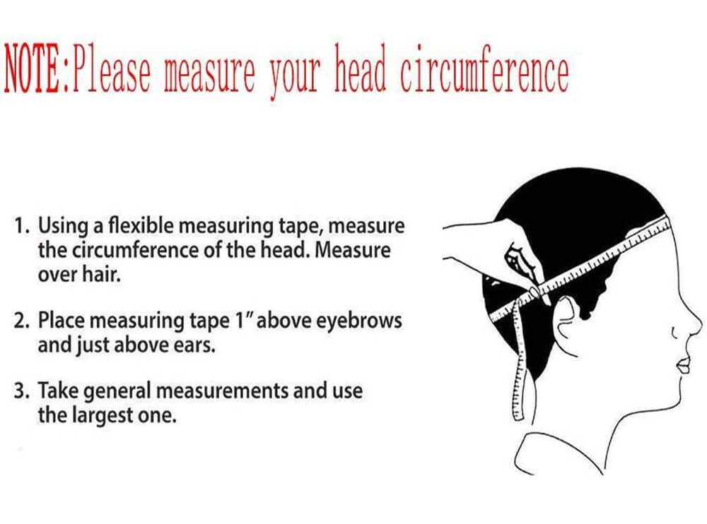 how to check the head size