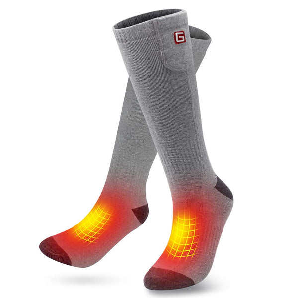 heated socks gray