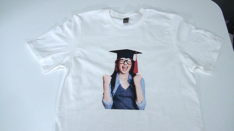 An image showing a finished T-Shirt made from She Shed Vinyl's Inkjet Printable Heat Transfer Paper
