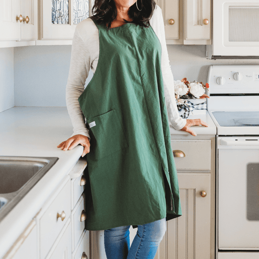 Cross Back Apron - Oats