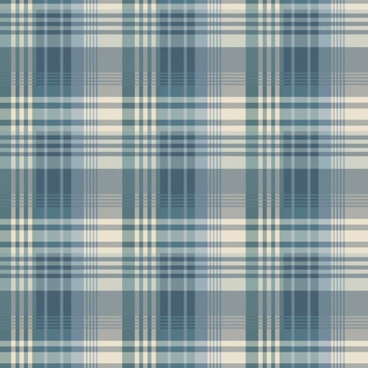 Mulberry Home 'Ancient Tartan - Teal' Wallpaper - Courthouse Interiors