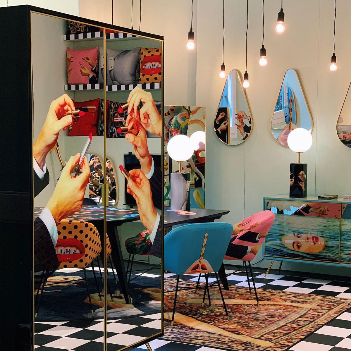 Seletti X Toiletpaper Baroque Lipsticks Mirror - Courthouse Interiors