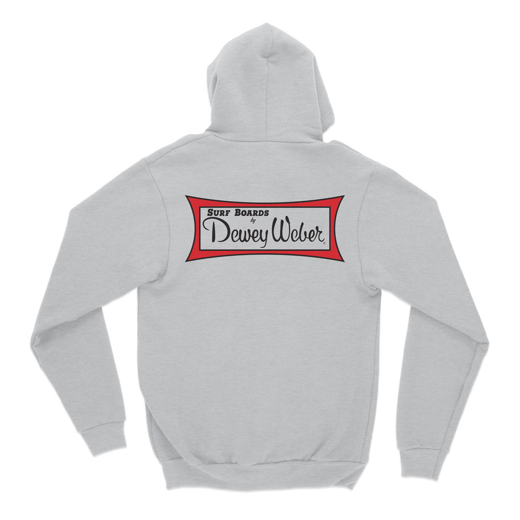 Grey Dewey Weber Classic Logo Zip Hoodie – Dewey Weber Surfboards