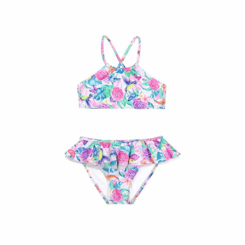 Salty Ink Little Girls Bikini - Miss Hawaii - Splish Splash Swimwear