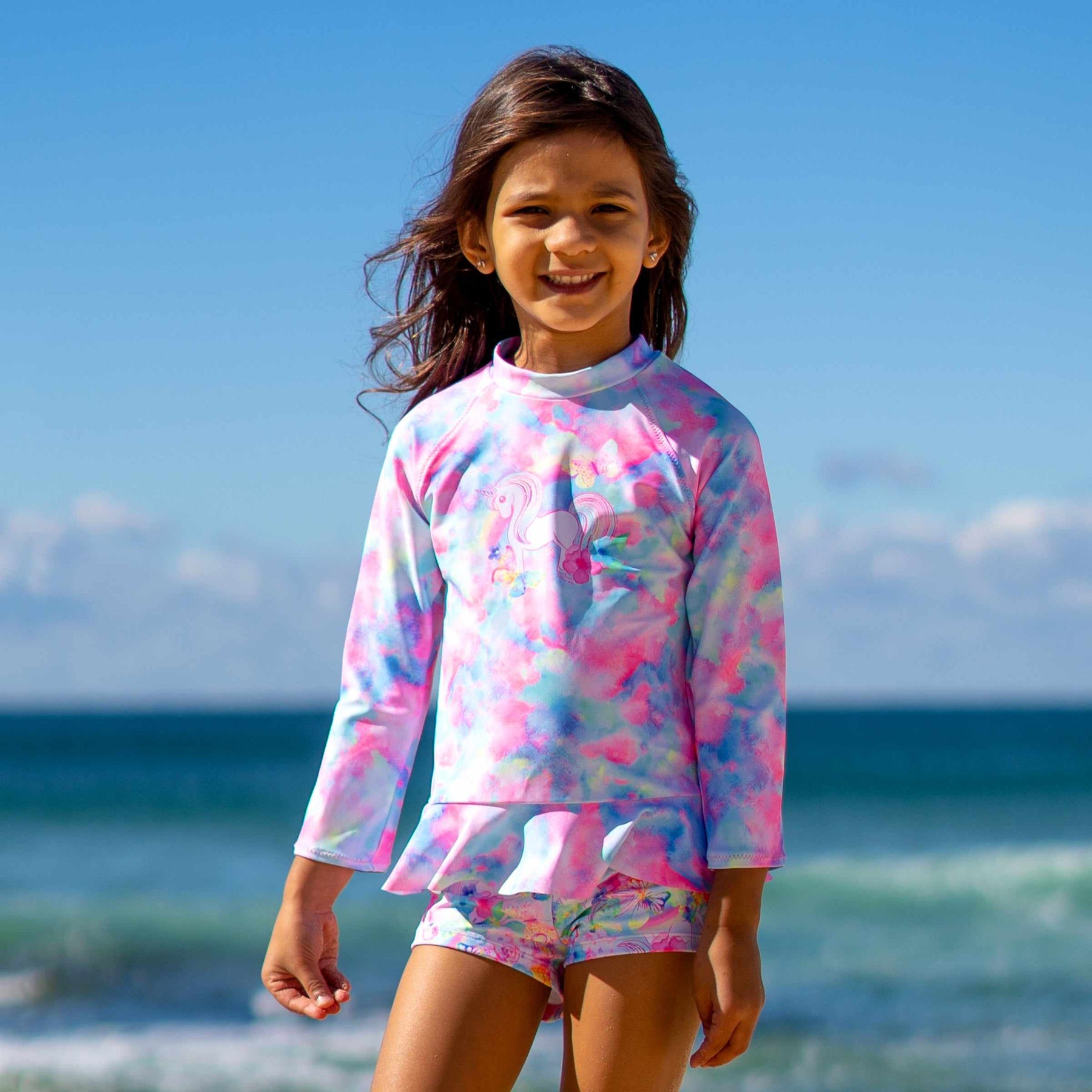 Salty Ink Little Girls - Splish Splash Swimwear