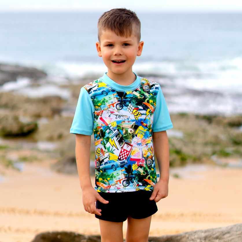 Boys Rashies | Kids Long Sleeve Surf Rashies Australia | Splish Splash