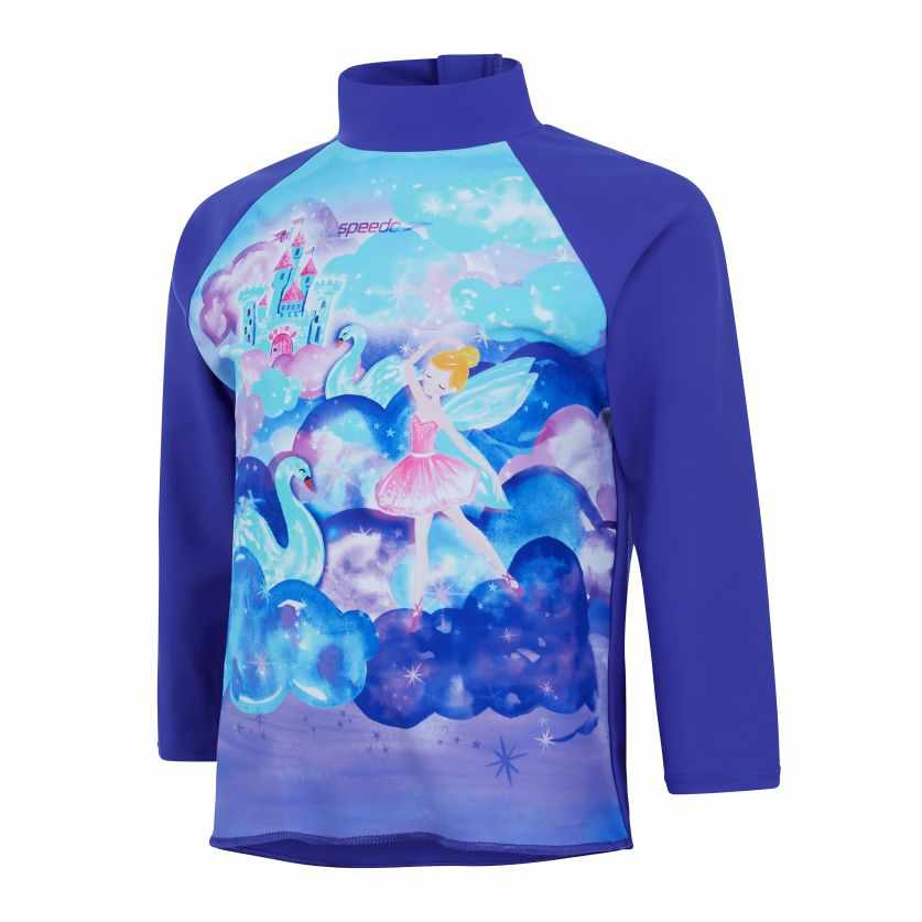 Girls 2-7 Fairy Beach Long Sleeve UPF 50 Rash Vest Set