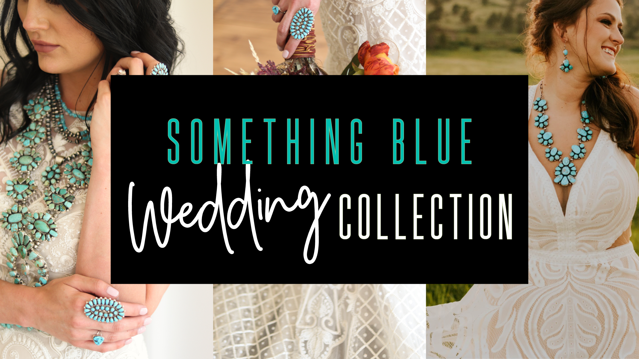 Something Blue Wedding Collection | Turquoise and Sterling Silver Bridal Jewelry at Calli Co. Silver
