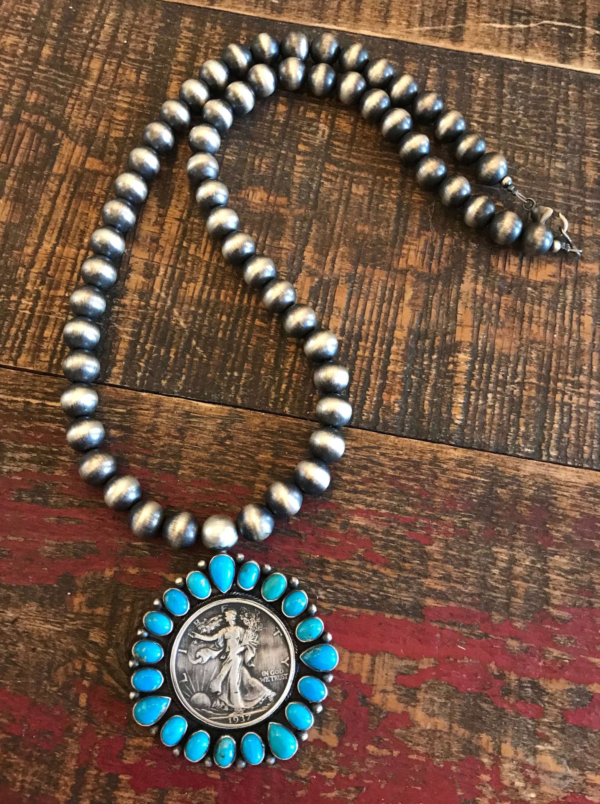 The 1937 Turquoise Coin Necklace