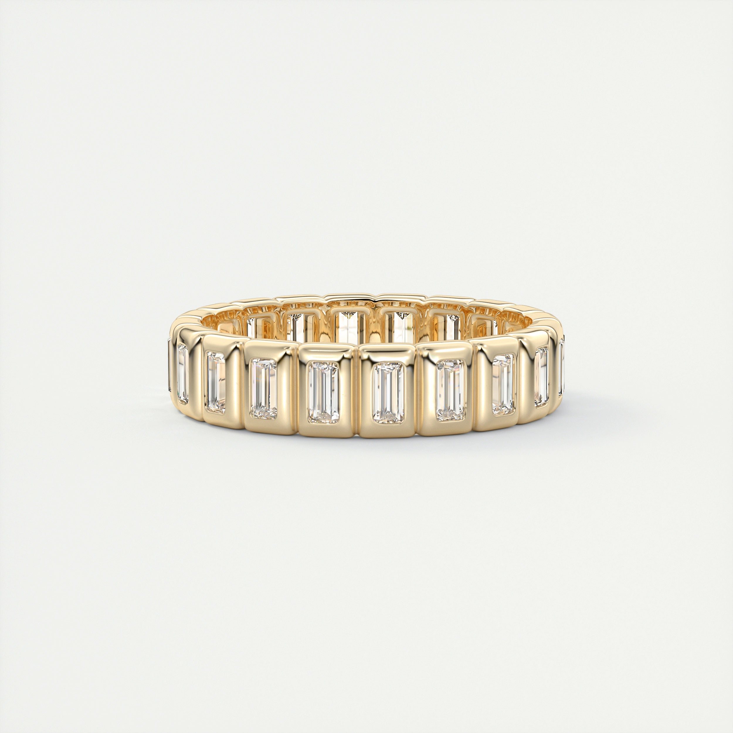 The Baguettes Bezel Eternity Band by Frank Darling