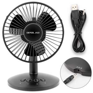 OPOLAR AA Battery Oscillating Desk Fan