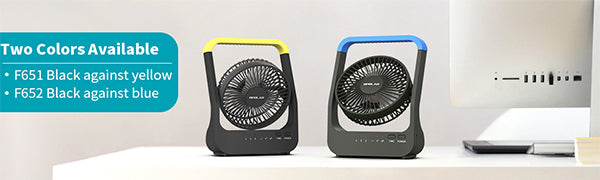 OPOLAR USB or 4 D Batteries Desk Fan with Timer