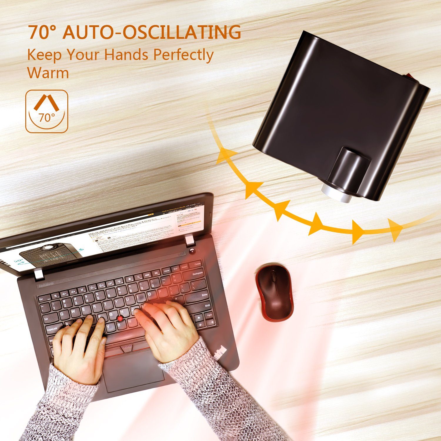 Opolar 1500w Indoor Electric Mini Desk Personal Heater He02a Opolar