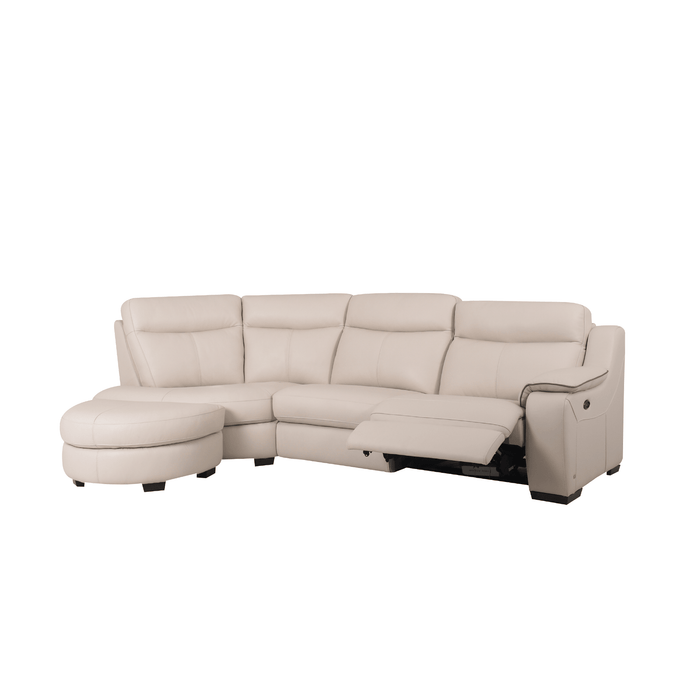 white leather couch recliner