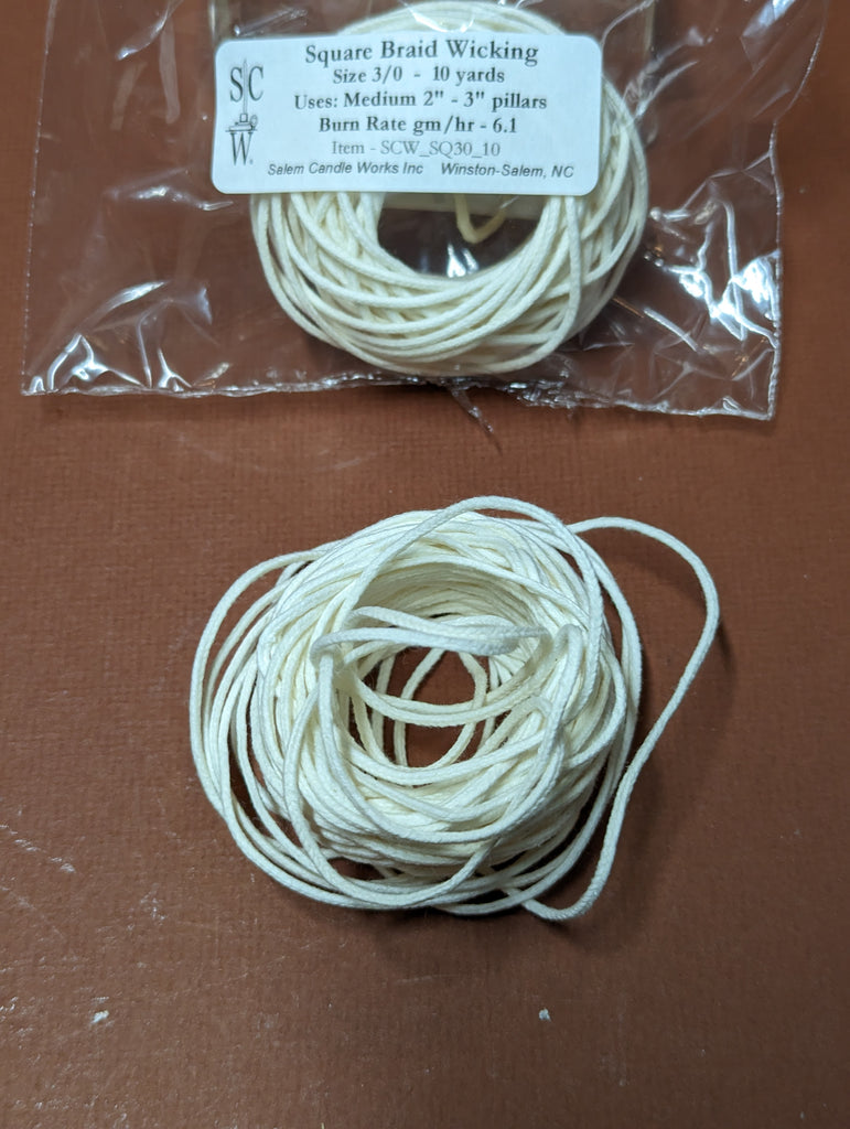 3/0 Square Braid Cotton Wick