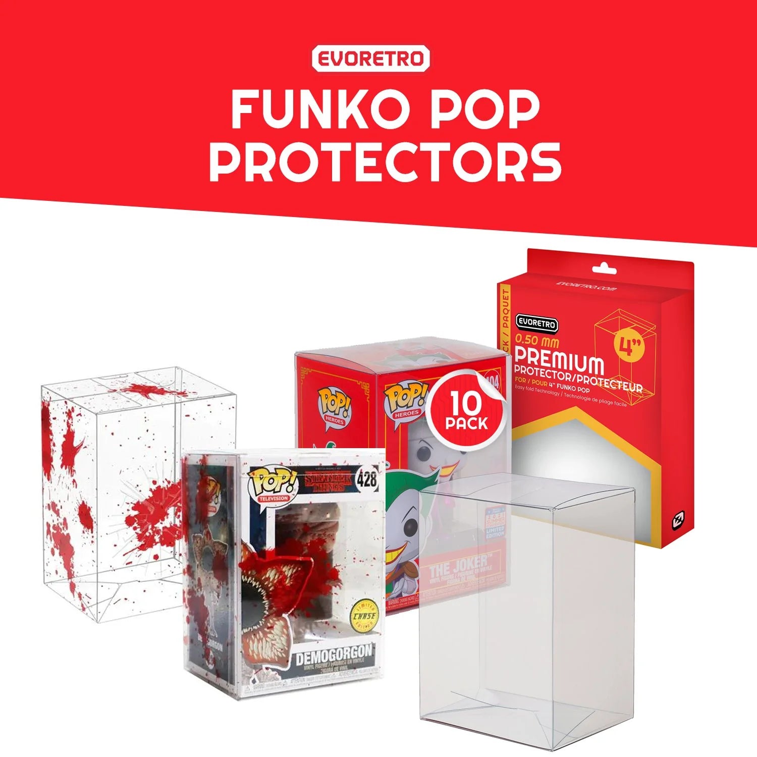 Funko Pop 4 Inch Protector Silver 0.40MM - Pack of 10 – EVORETRO Canada