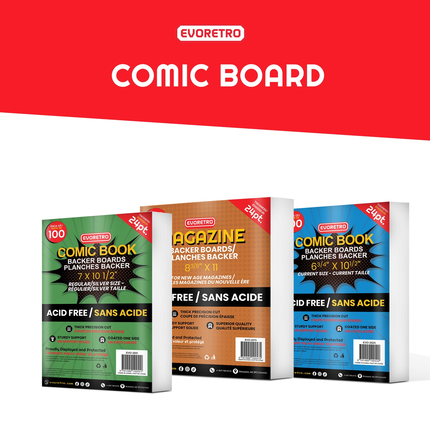 Comic Backer Boards for New Age Magazines - Backboard 24PT – EVORETRO Canada