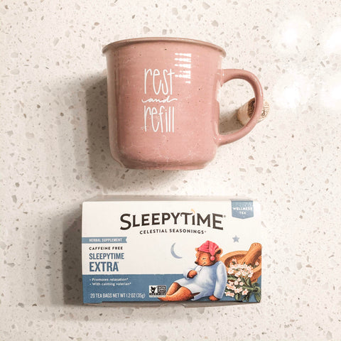 Rest and Refill Mug and Sleepytime Te