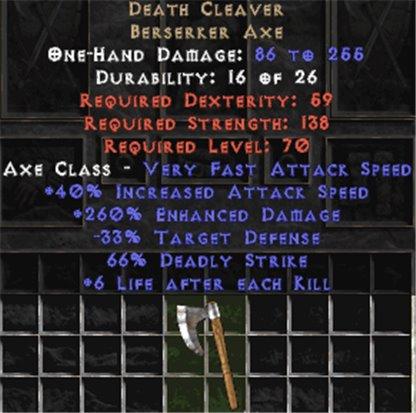 diablo 2 death set