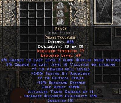 diablo 2 dusk shroud