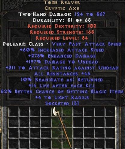 diablo 2 3 socket shield