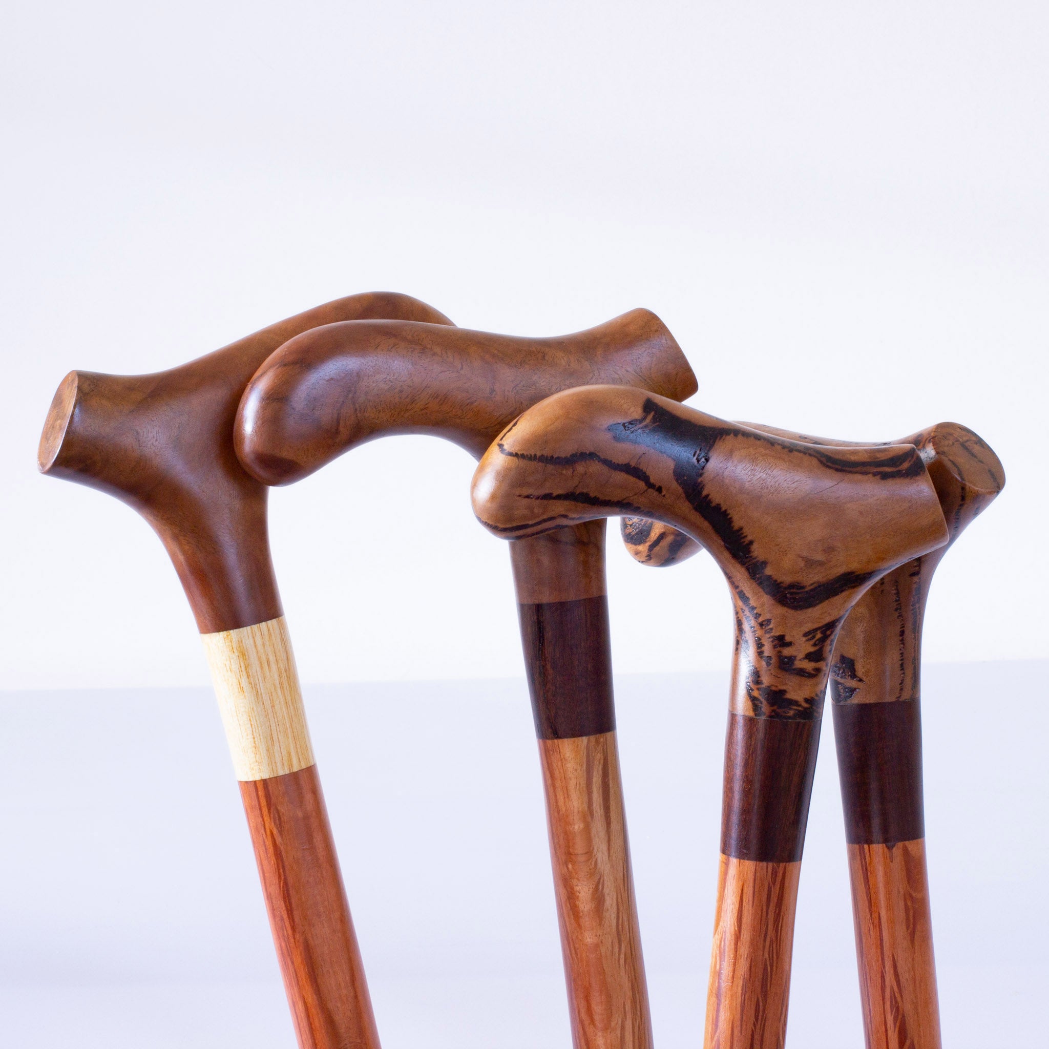 Hand-carved T-bar Handle Walking Stick