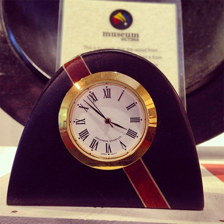 Ancient Redgum Desk clock