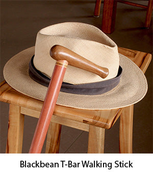 Blackbean T-Bar Walking Stick