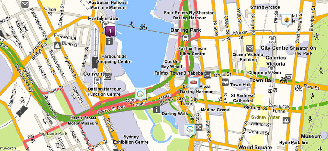 Map of Darling Harbour