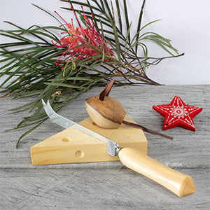Huon pine cheese rest with mouse
