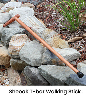 Sheoak T-bar Walking Stick