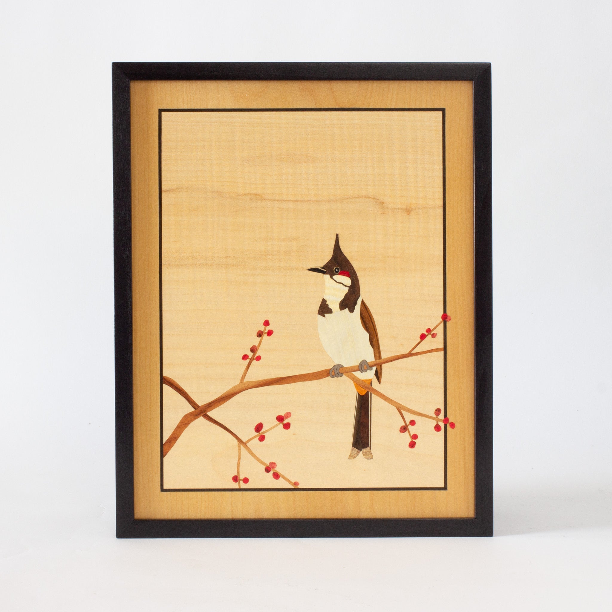 Bulbul Marquetry Artwork