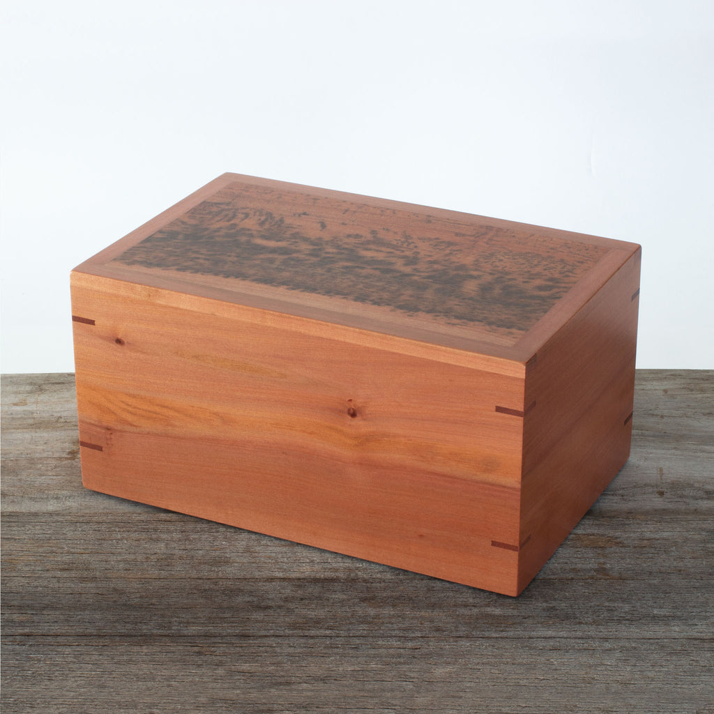 Buy Handmade Cremation Ashes Box Tiger Myrtle Online – Australian Woodwork