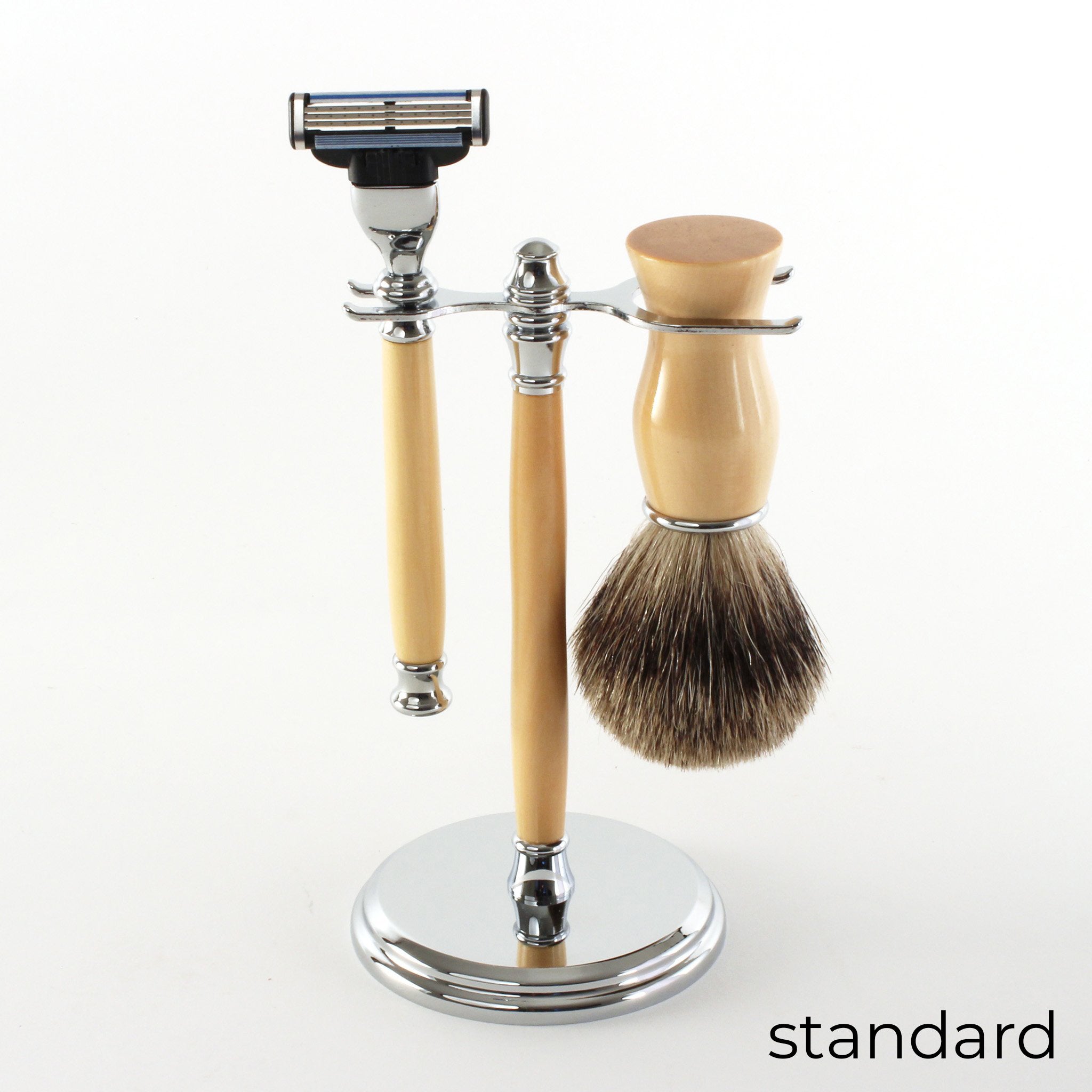 Huon Pine Shaving Kit and Stand