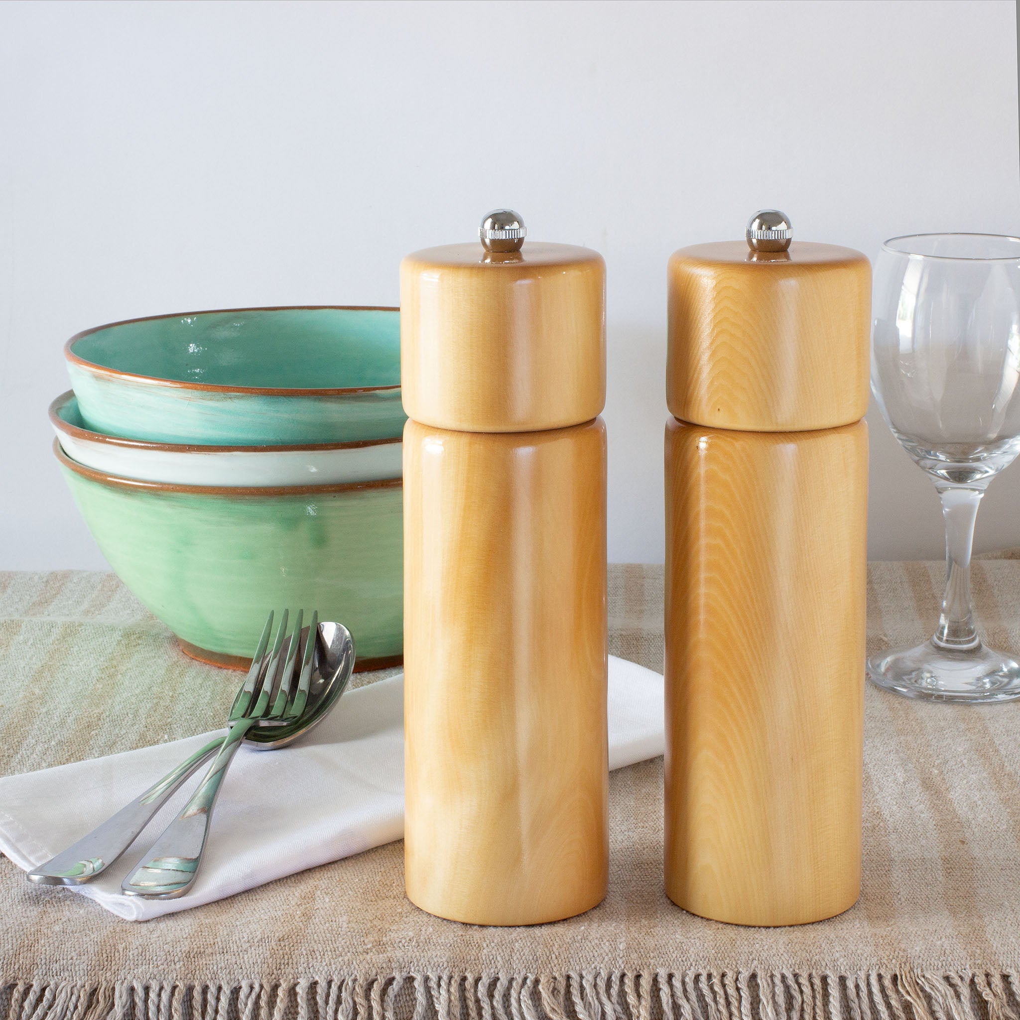 Tassie Huon Pine Salt & Pepper Mills