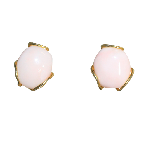 Italian Angel Skin Coral Earrings - DIDAJ