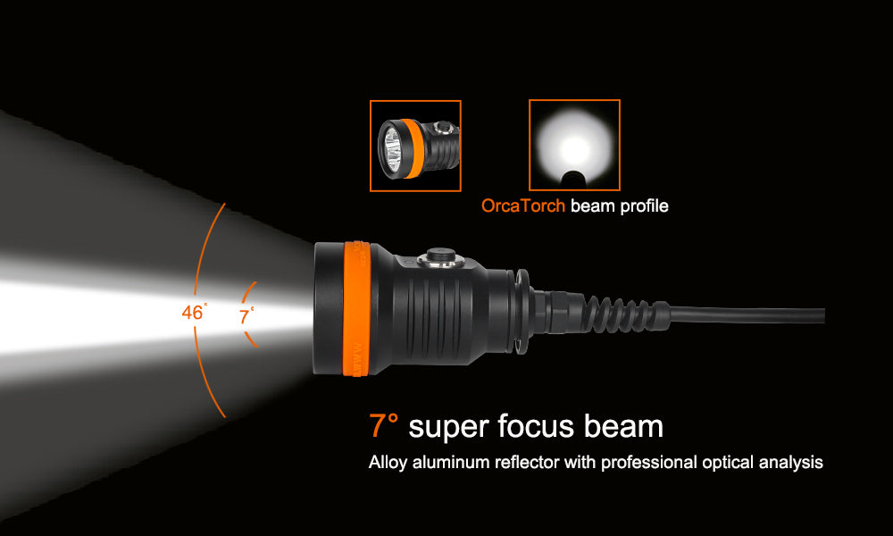 OrcaTorch D630 V2.0 Canister dive light