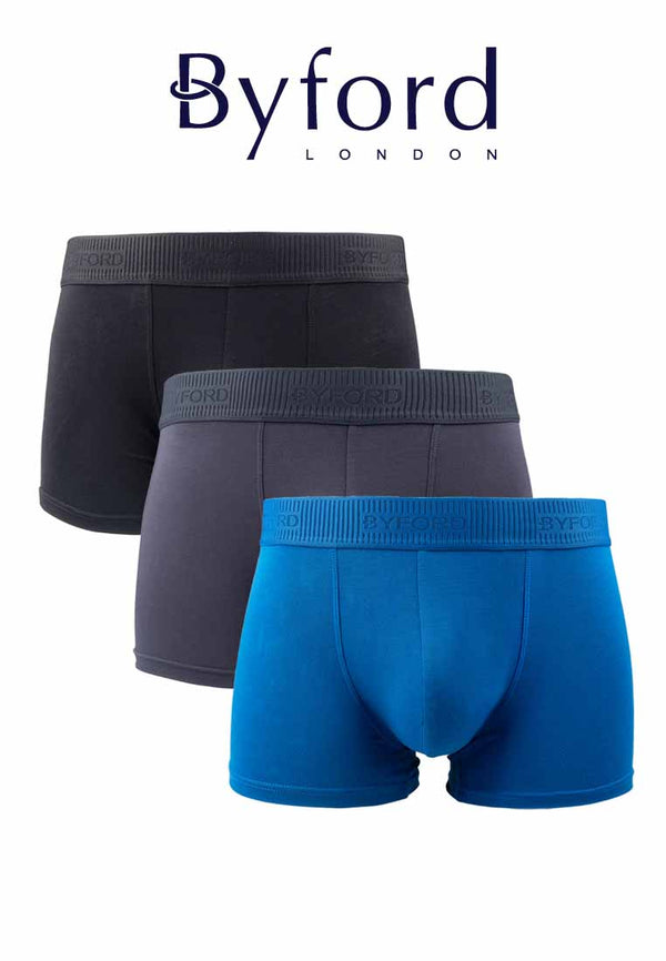 2 Pcs) Byford Men Trunk Bamboo Spandex Men Underwear Assorted Colours –  Forest Clothing