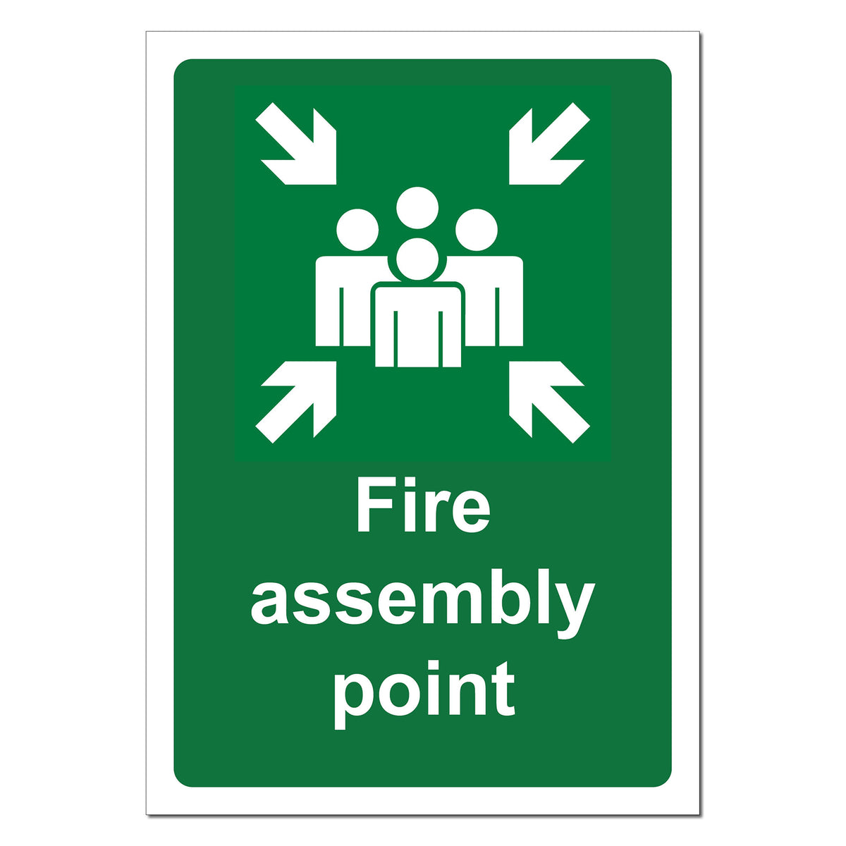 What Colour Would A Fire Assembly Point Sign Be