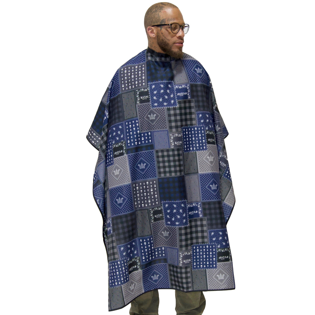 Barber Cape in Blue Color  Hairdresser, Barber, Salon cape