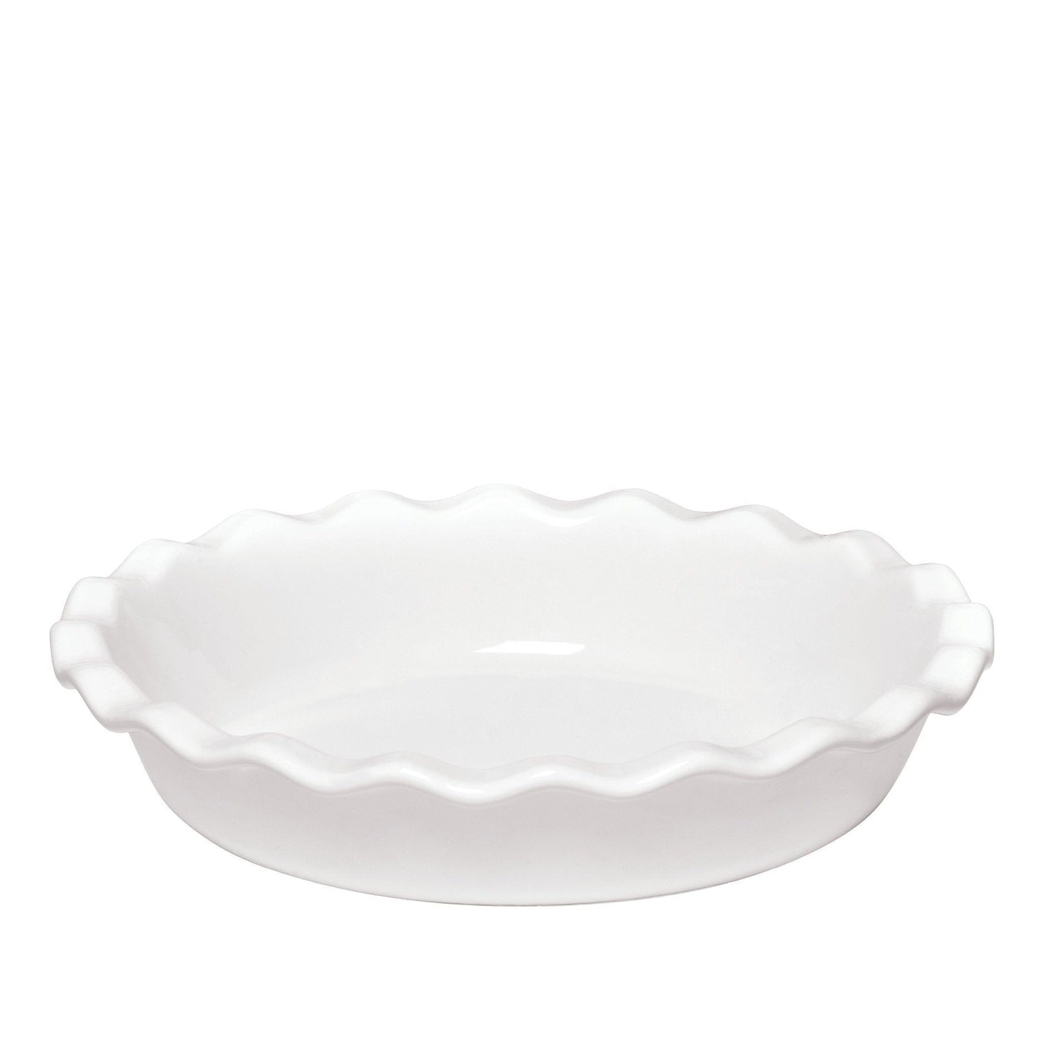 Emile Henry Burgundry Ruffled Deep Ceramic Pie Dish