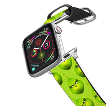 Grinch Face Pattern - Christmas Apple Watch Strap
