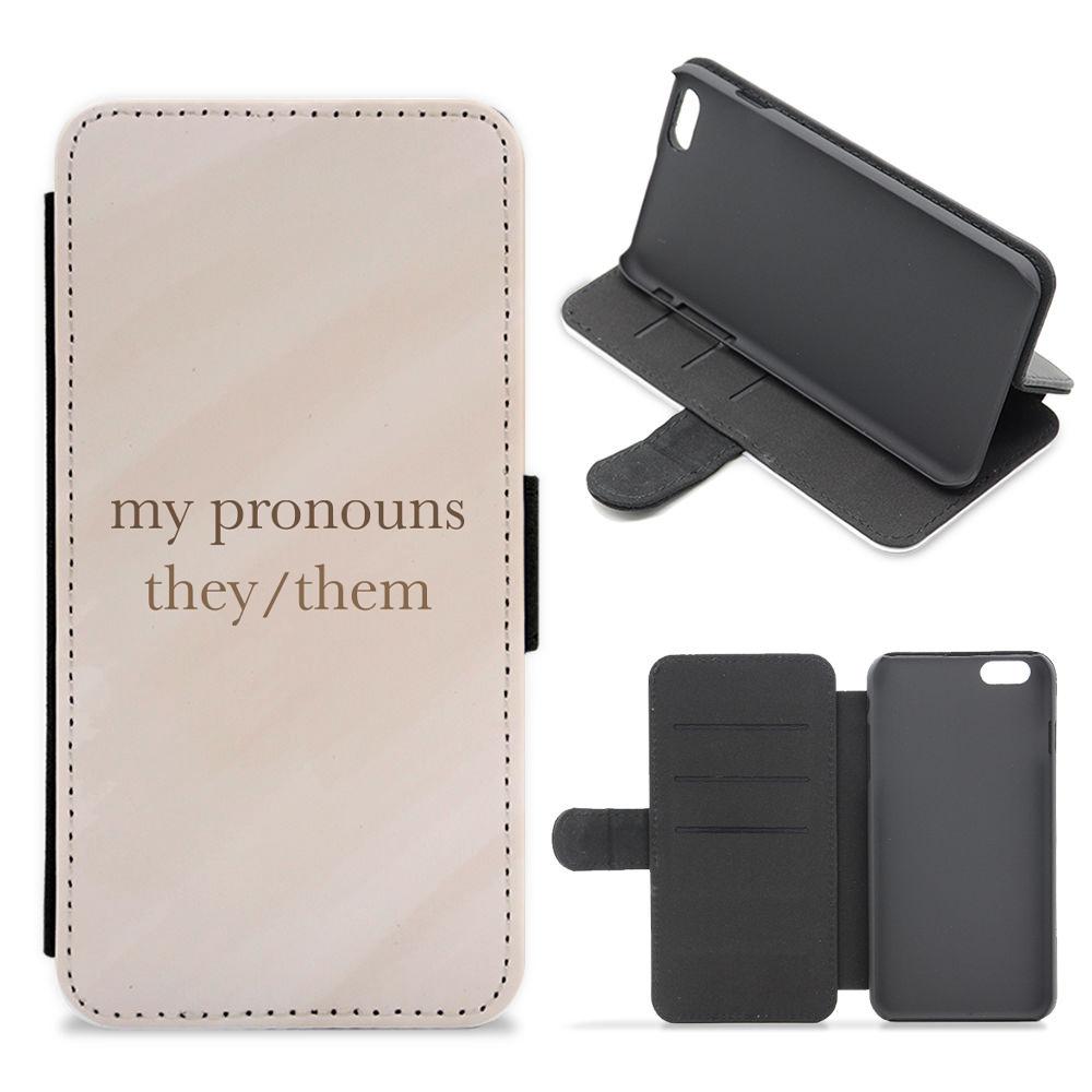 They & Them - Pronouns Flip / Wallet Phone Case