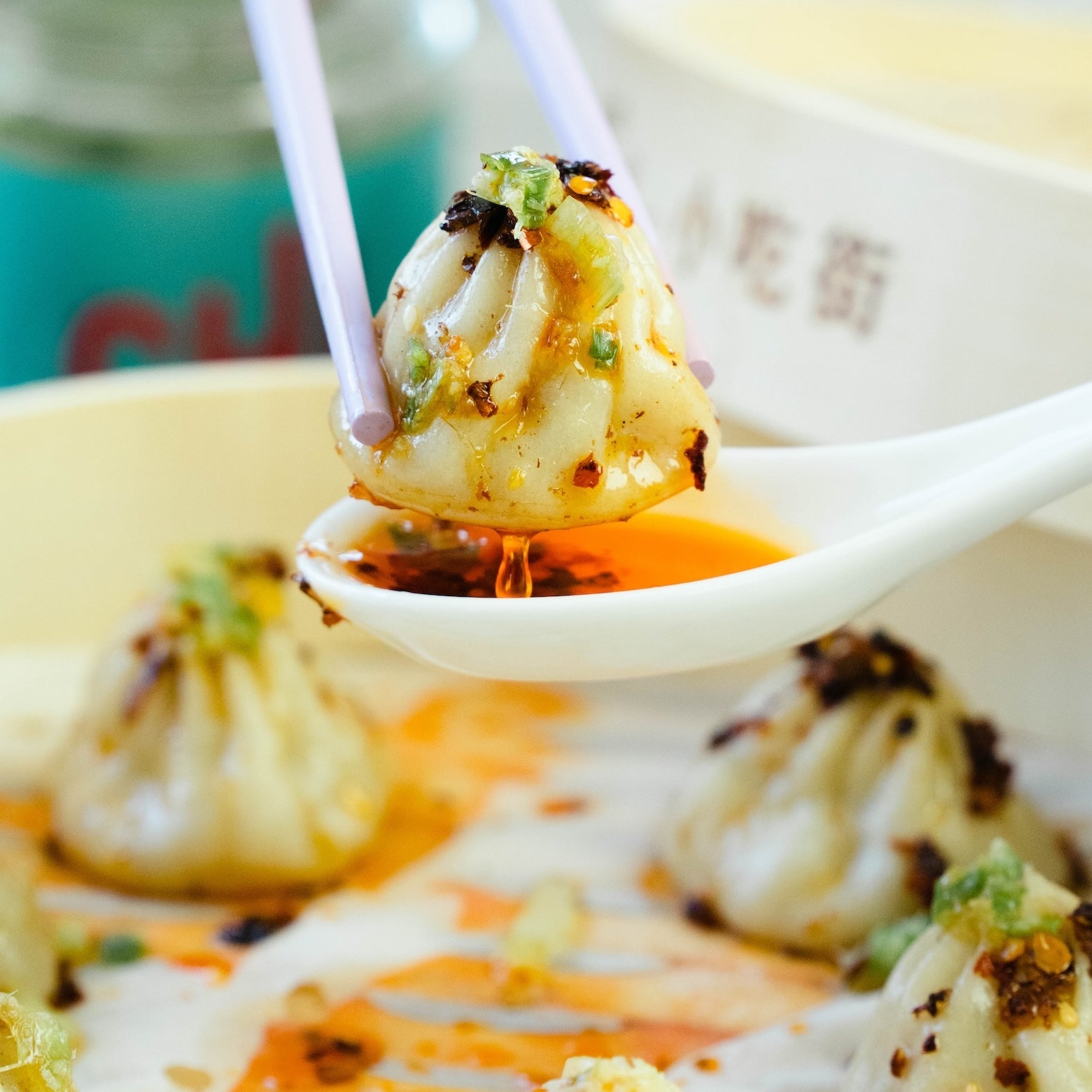 You can sip the soup straight out of the dumpling